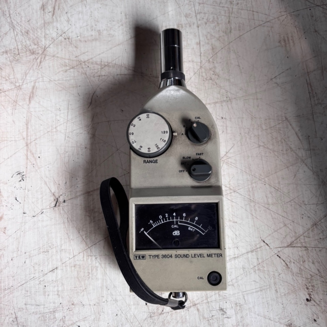 騒音計／普通騒音計／騒音測定器／TYPE3604／YEW／横河電機製作所／検定合格済／⑨