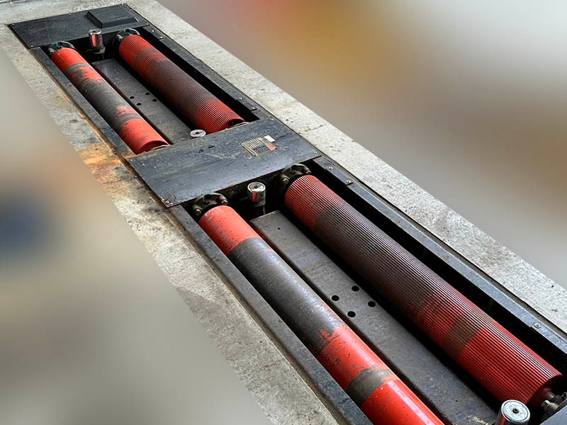 大型車用軸重10ｔ　ブレーキ・スピード・サイドスリップテスターセット　BST-500・WG-500B-3　No,327