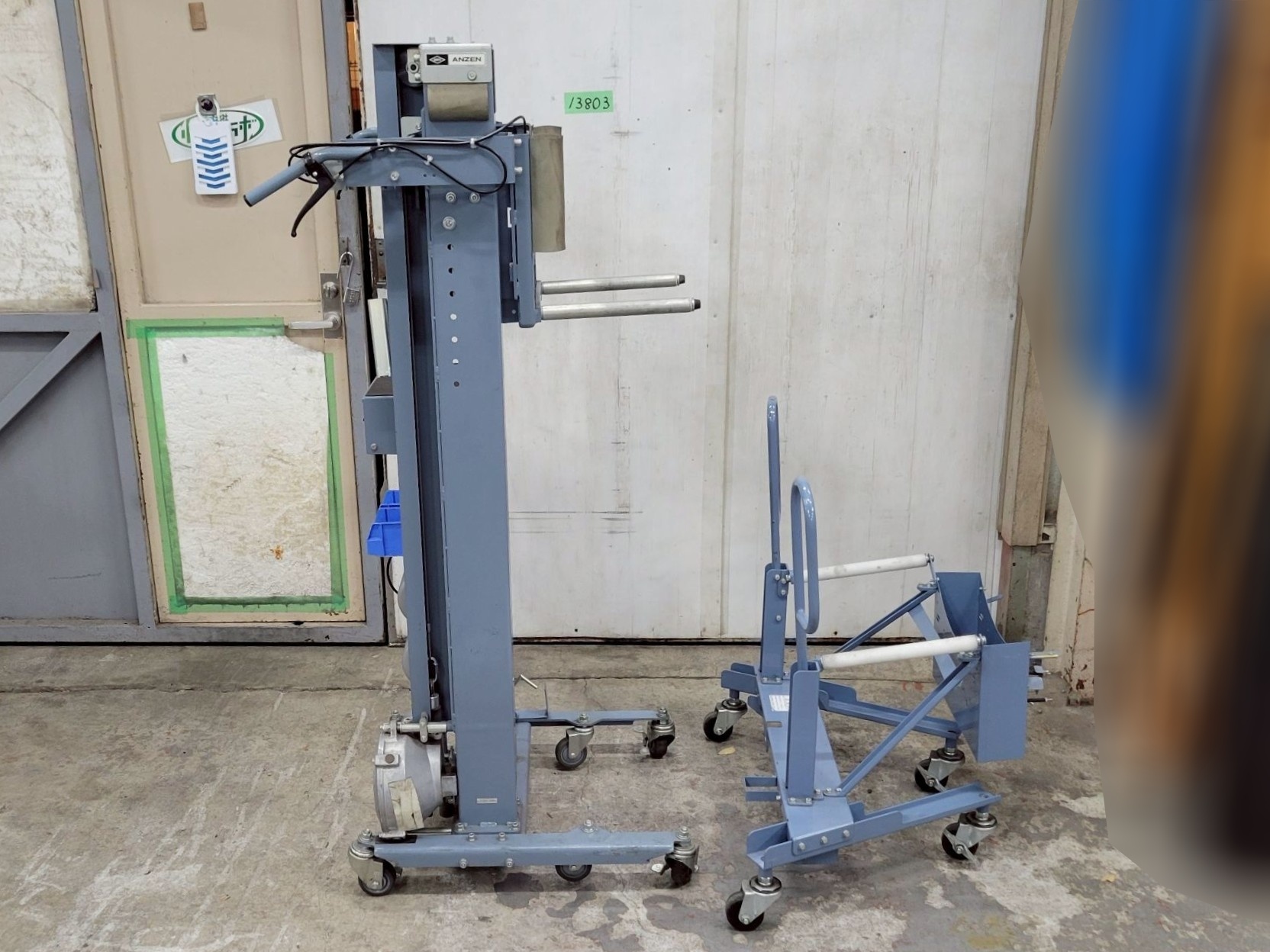 中古 タイヤリフター＆ローテーション台車セット 安全自動車 TLB-MM02 TLB-AR01  13803