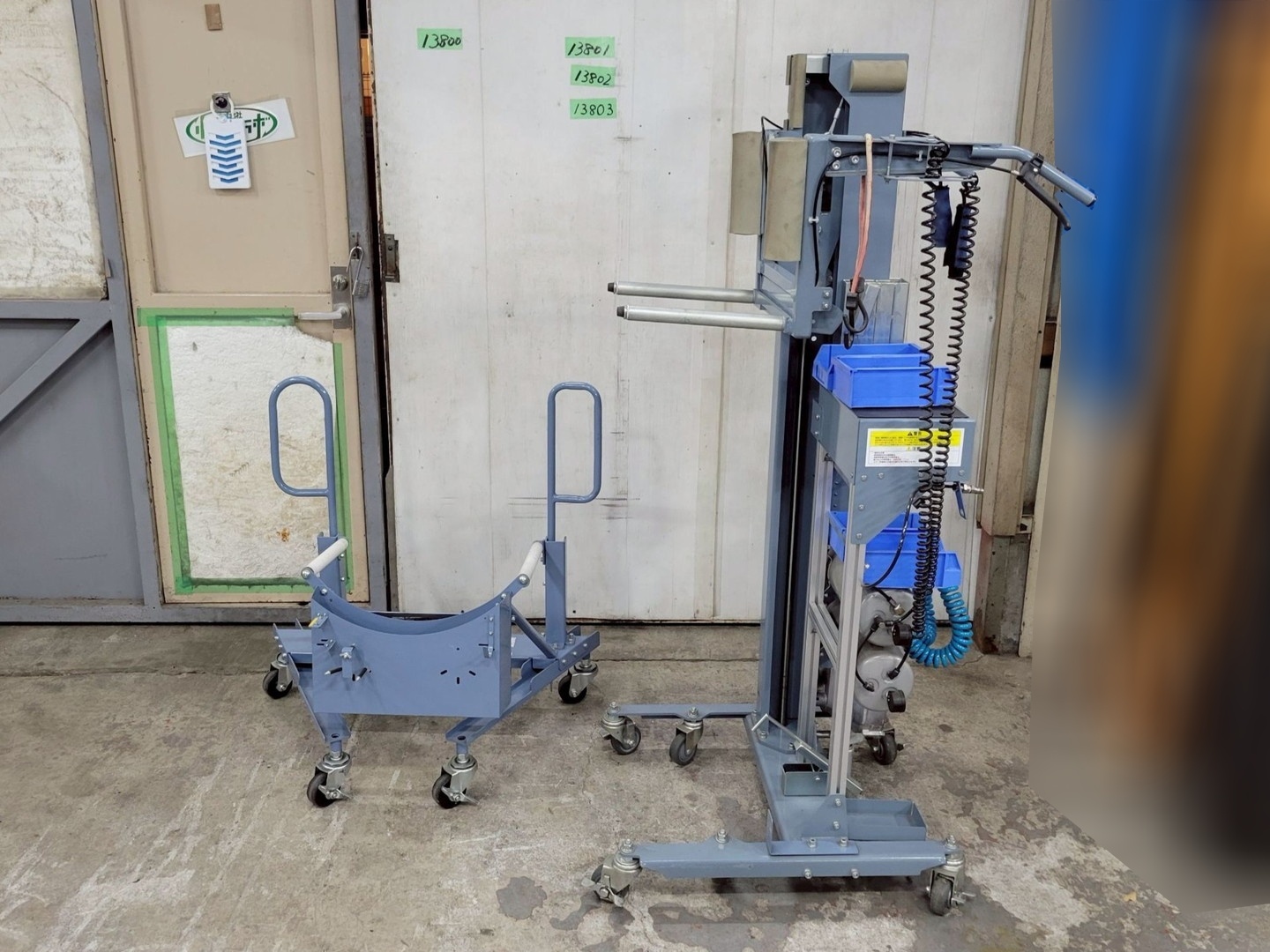 中古 タイヤリフター＆ローテーション台車セット 安全自動車 TLB-MM02 TLB-AR01  13800