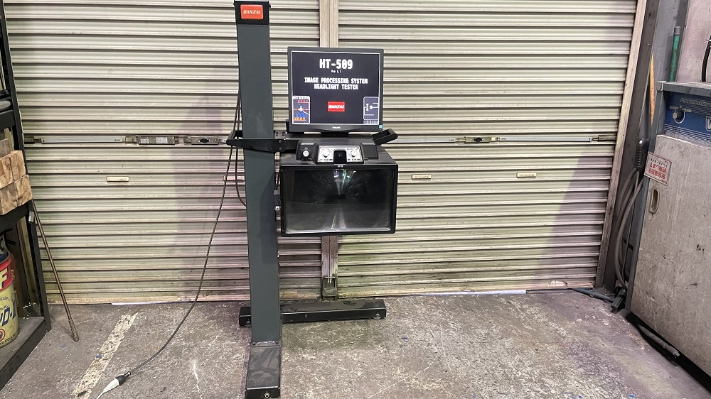 中古　バンザイ　ヘッドライトテスター　HT-509　レール幅550ｍｍ（191/23-071N）