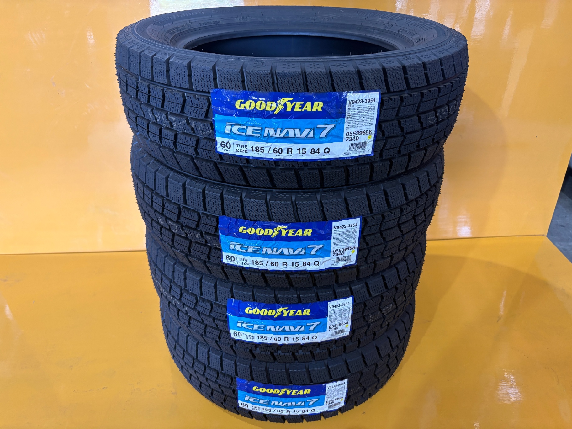 T68 グッドイヤー アイスナビ７ 185/60R15 84Q 4本セット